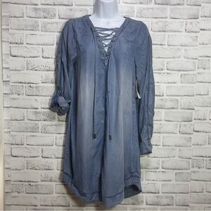 Altar’d State Chambray Denim Days Dress/Tunic Small NWT